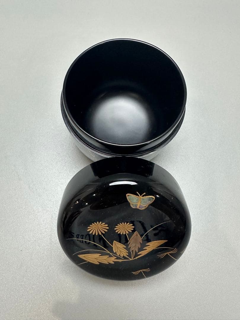 茶道具 蒔絵 春野 棗 恭全作 共箱 美品