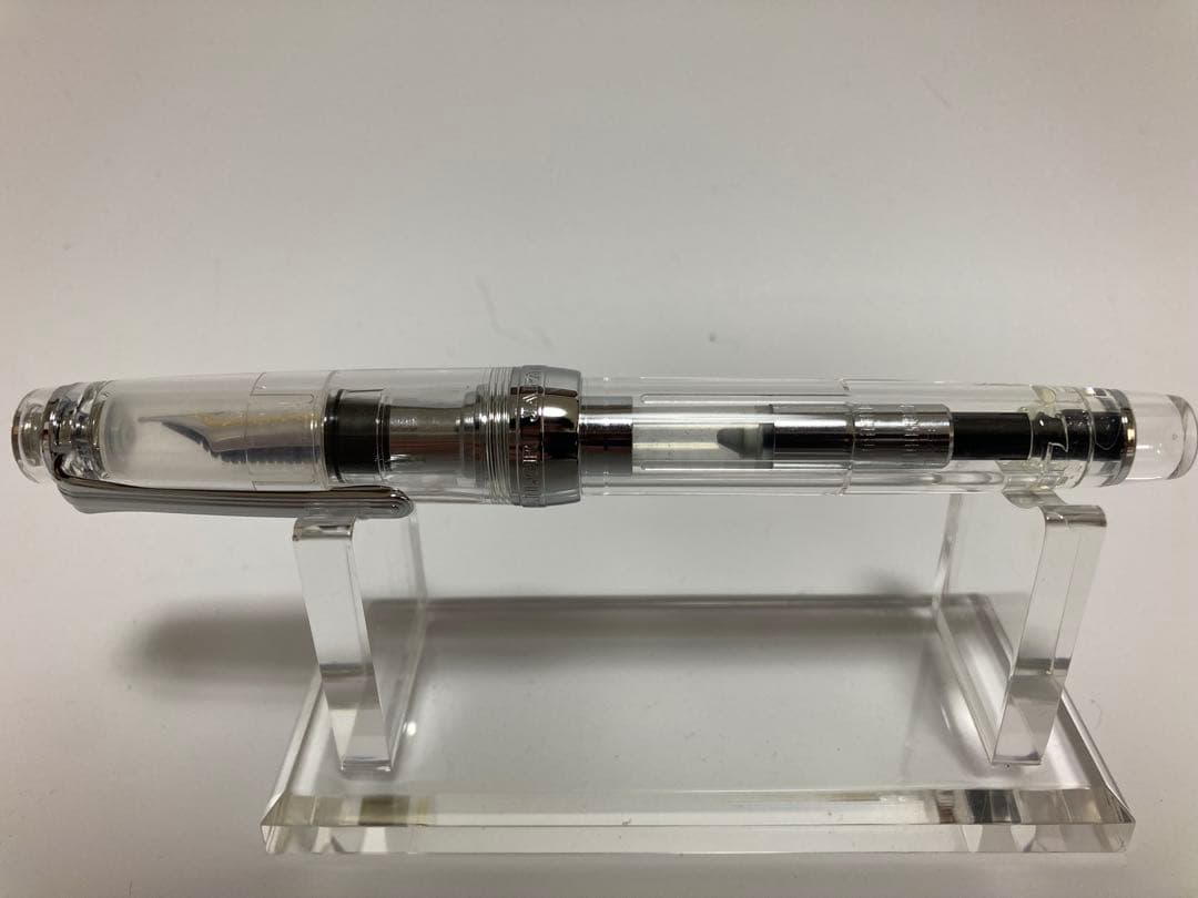 セーラー万年筆｜プロフェッショナルギア21金｜シルバー×透明モデル｜MF（中細）