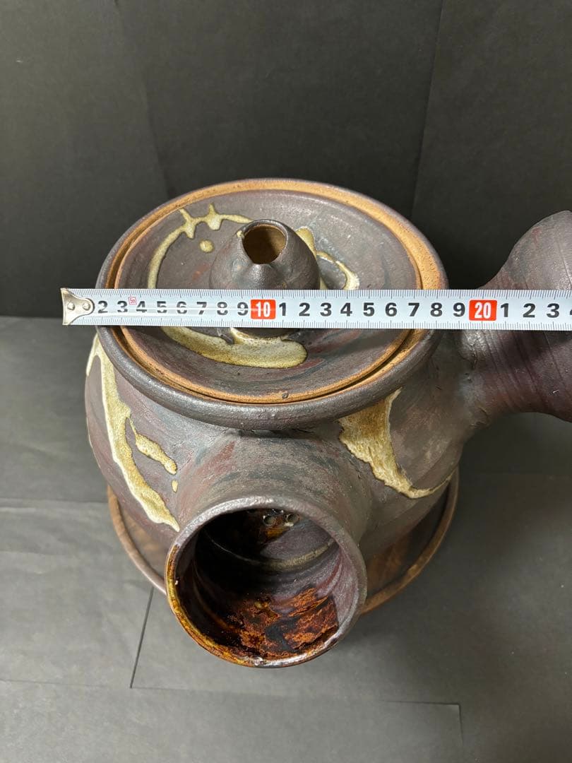 【昭和レトロ】骨董品　信楽焼？　品格があるインテリア置物　巨大な急須