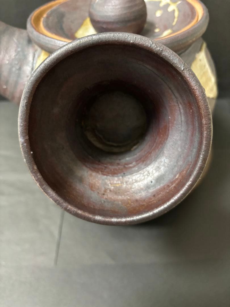 【昭和レトロ】骨董品　信楽焼？　品格があるインテリア置物　巨大な急須