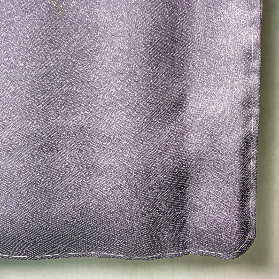 D87 訪問着 花刺繍 雪輪 金彩 正絹 着物 袷 しつけ糸付き未使用極美品