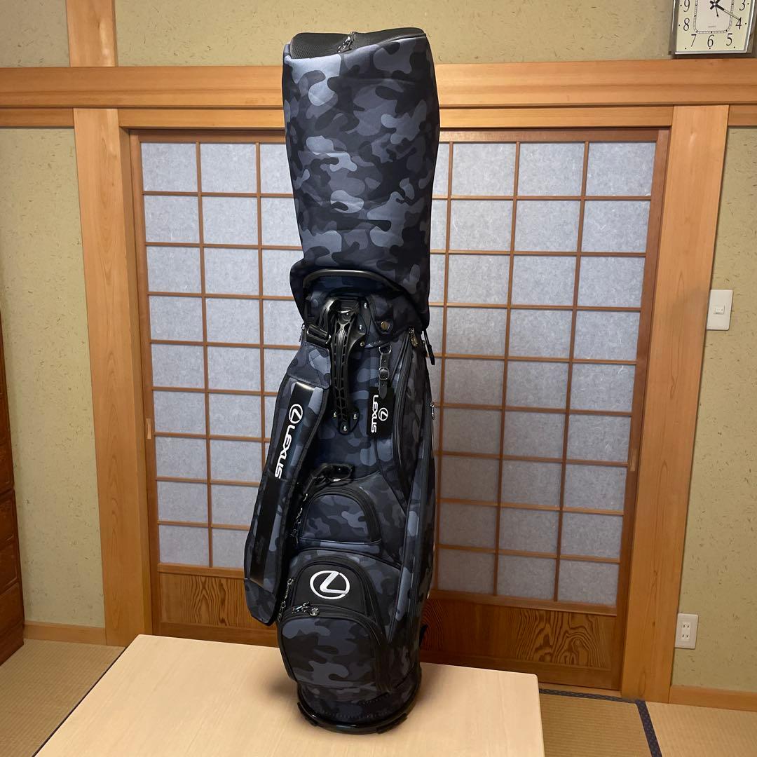レクサスコレクション　キャディバッグ　カモフラ（迷彩）柄　９型　６分割