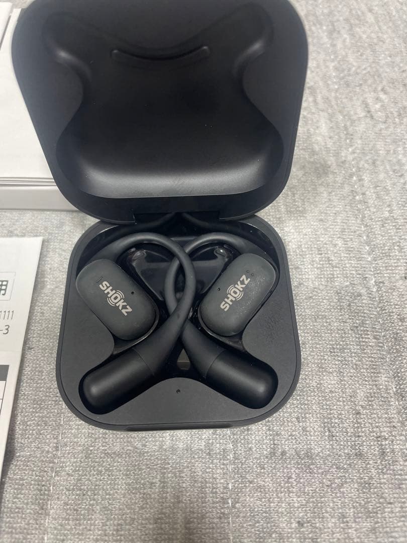 SHOKZ ワイヤレスイヤホン OPEN FIT BLACK