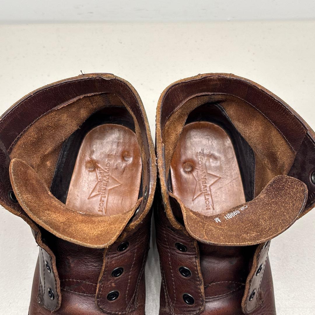 SLOW WEAR LION【26】レースアップブーツ 本革 レザー ブラウン