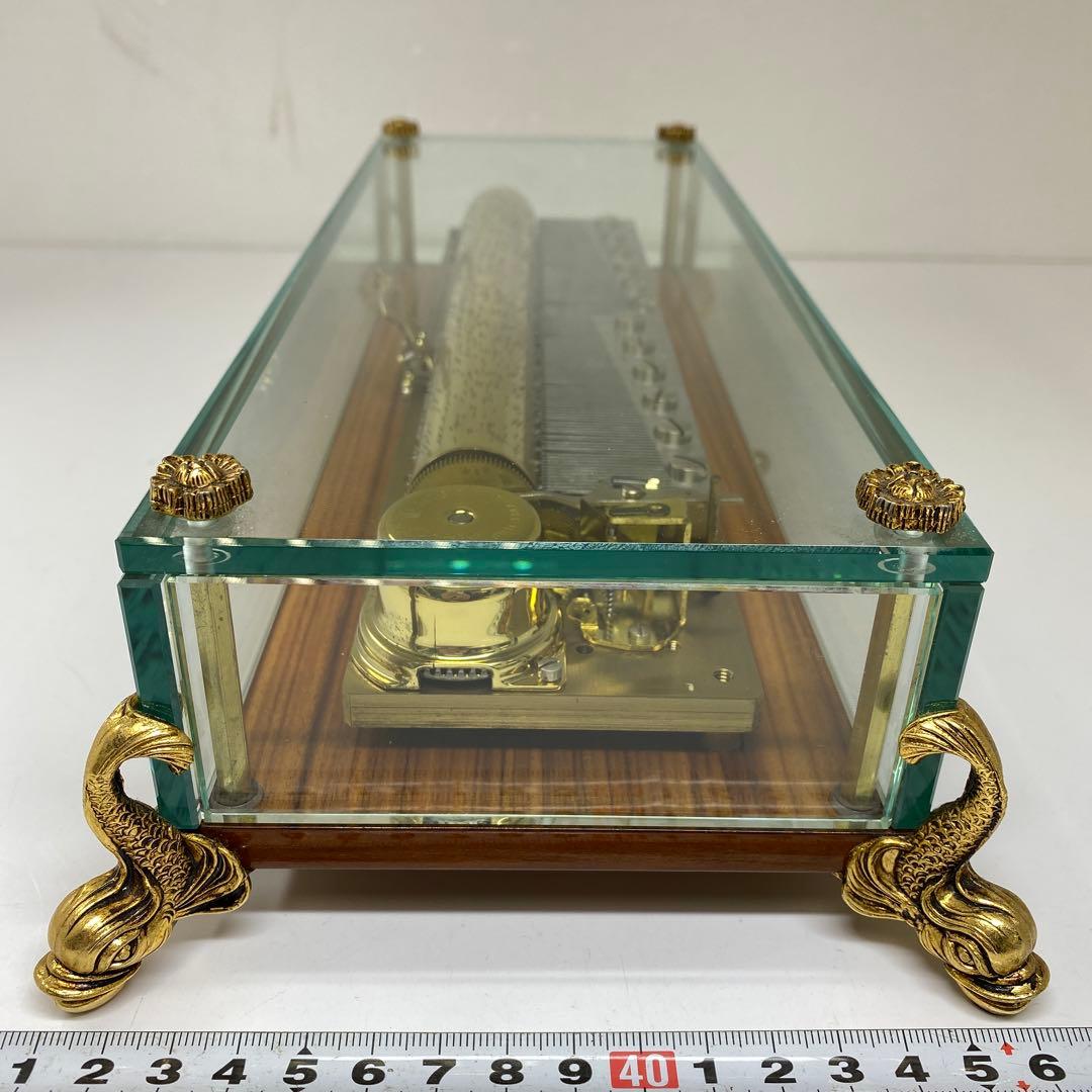 稼働品リュージュシリンダー式オルゴール144弁3曲　東Y7-0217☆1Fチコサ