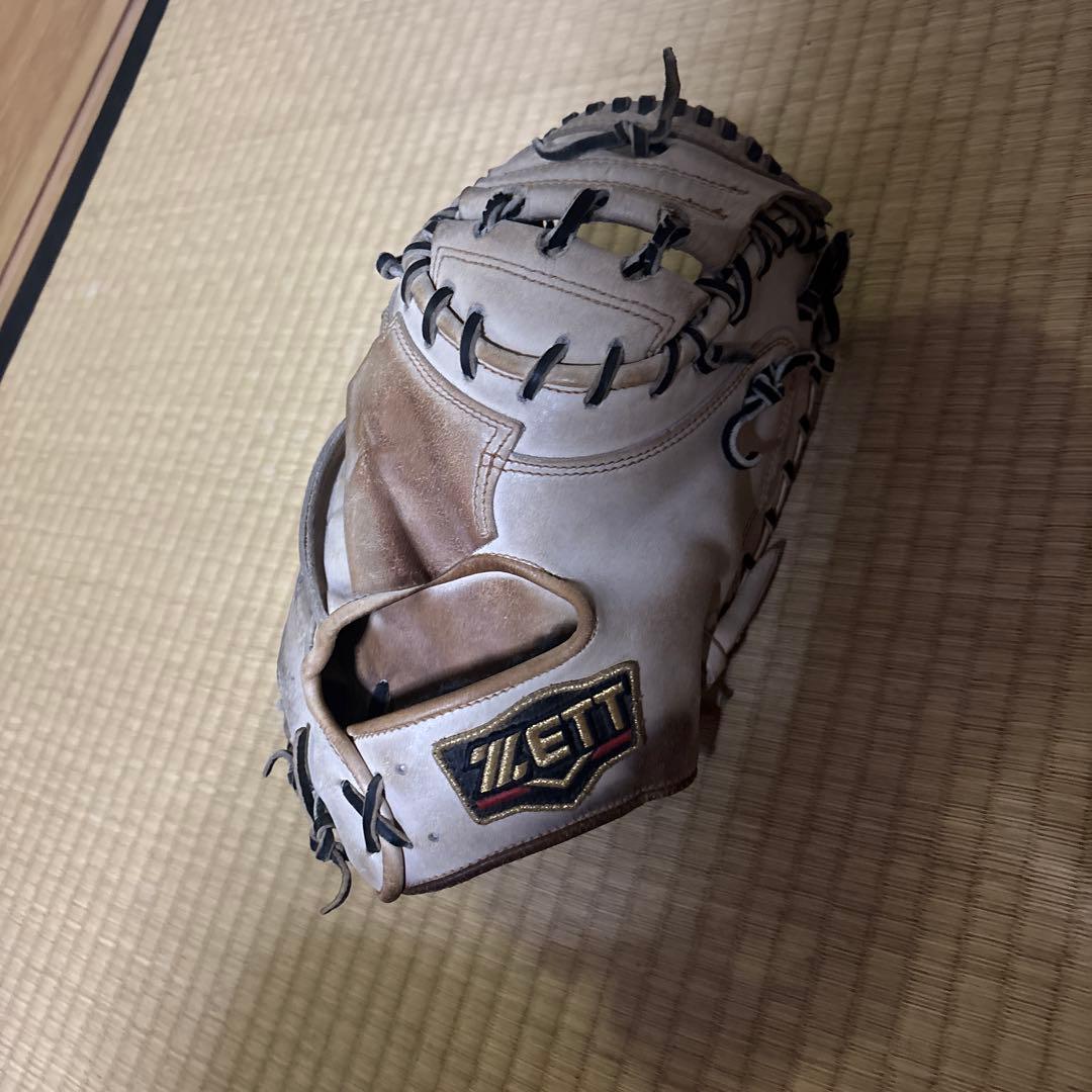 ZETT ホワイト 硬式グローブ