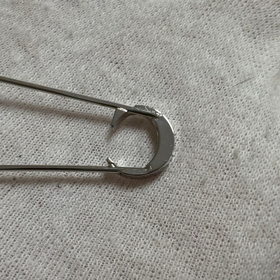 ［未使用級］現行　ディオール CD ICON ブローチ　安全ピン　クリスタル