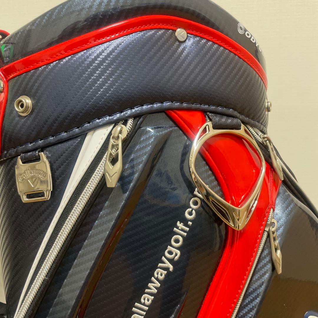 【期間限定価格】キャロウェイ キャディバッグ エナメルカーボン調トリコロール