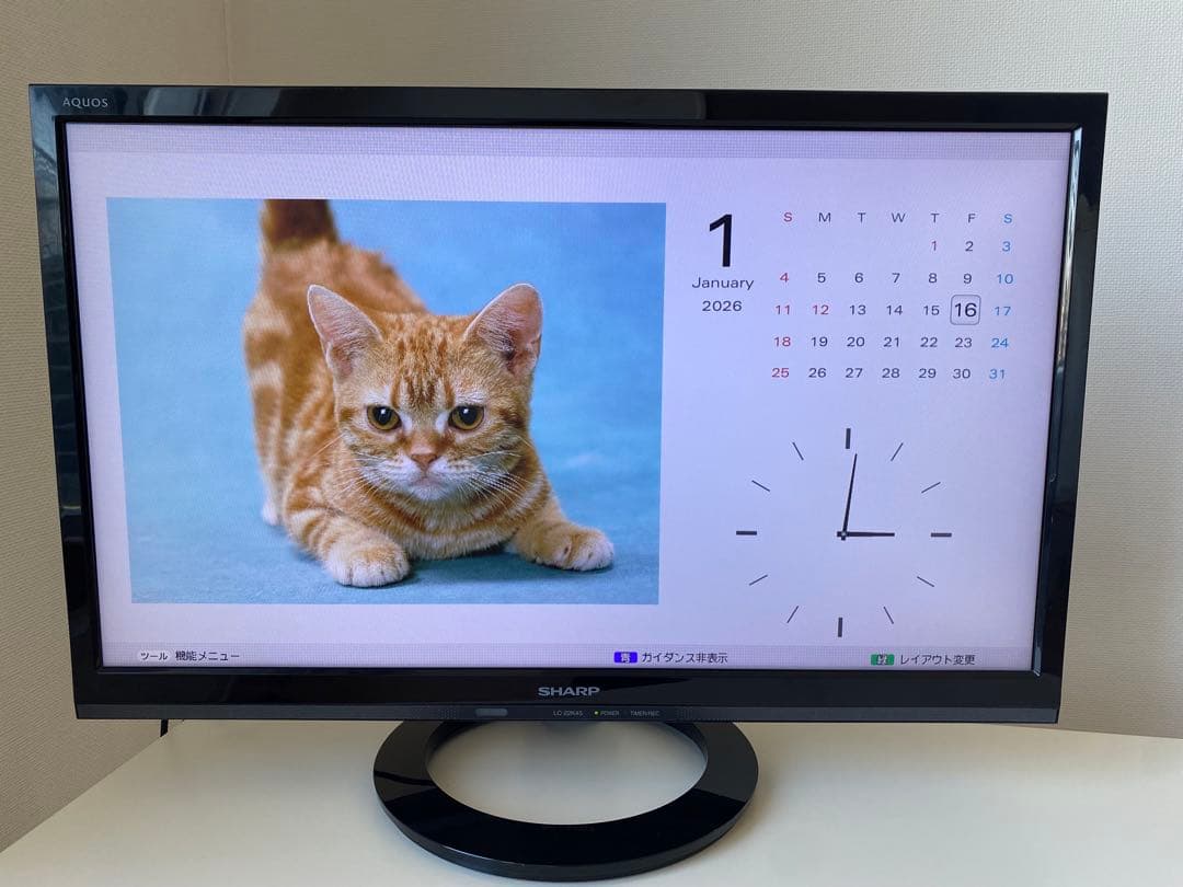 SHARP AQUOS 液晶テレビ　22V 2018年製　LC-22K45