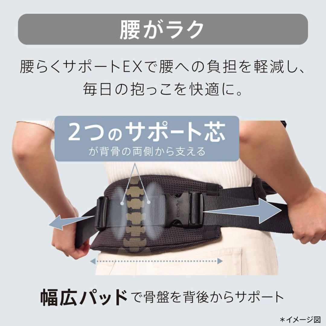 美品 Aprica アップリカ ラクリス ベビーキャリア 抱っこ紐