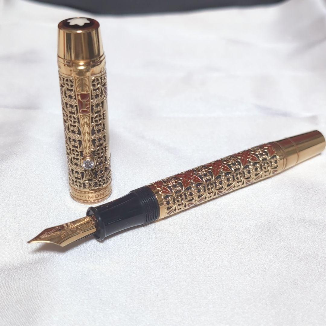 【超希少♪】 モンブラン 万年筆 パトロンシリーズ セミラミス 18金無垢