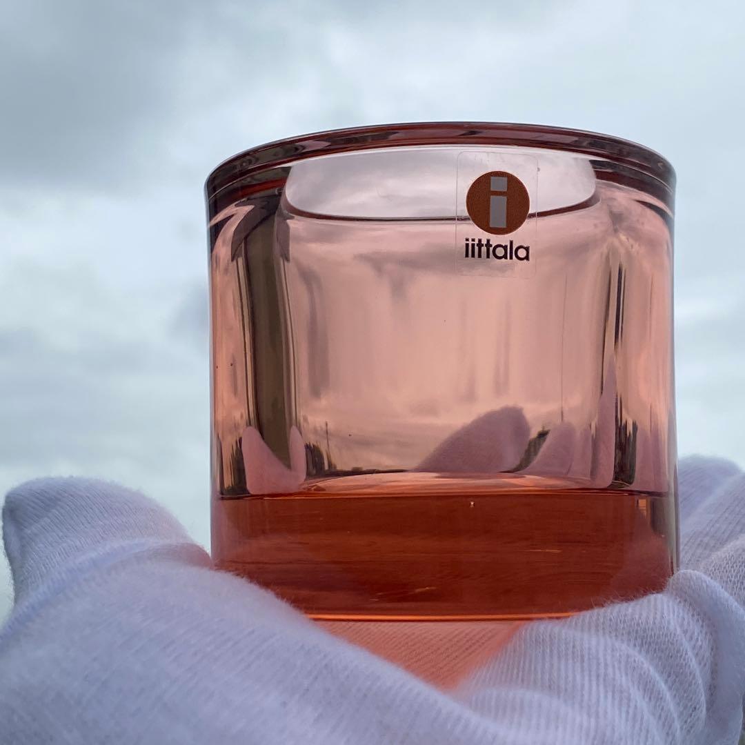 美品✨イッタラ キビkivi キャンドルホルダー　60 薄ピンク系