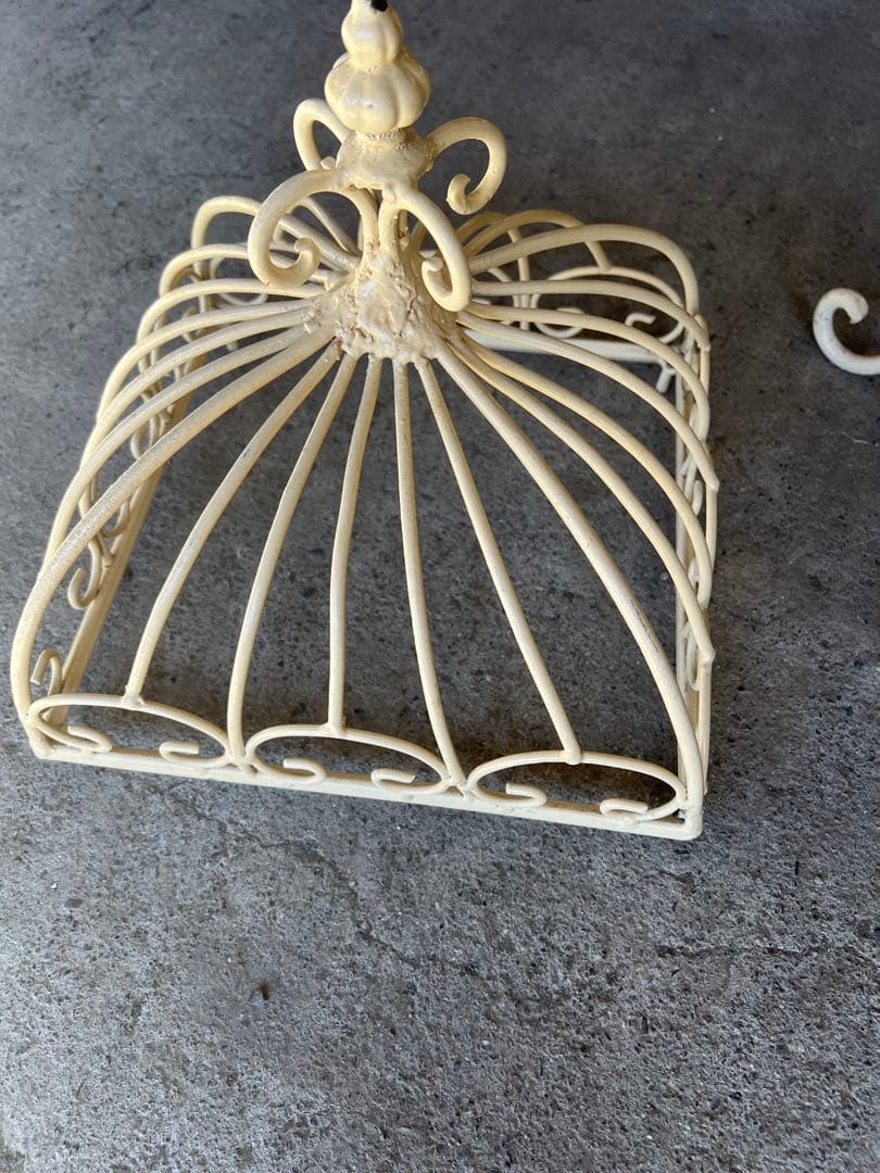 ま*こ様 アンティークショップ購入　ガーデニング スタンド 鳥かご インテリア