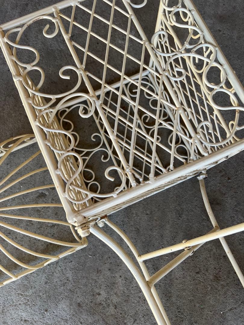 ま*こ様 アンティークショップ購入　ガーデニング スタンド 鳥かご インテリア