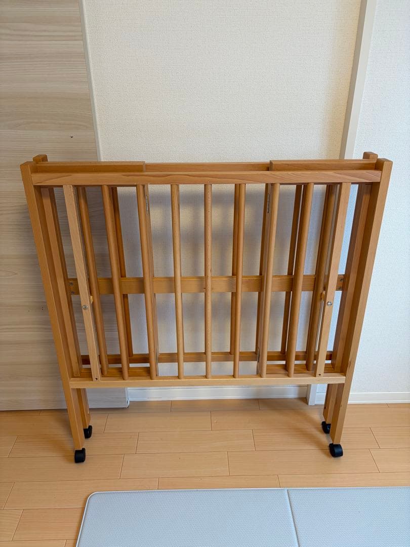 ai　ミニ　ベビーベッド ナチュラル