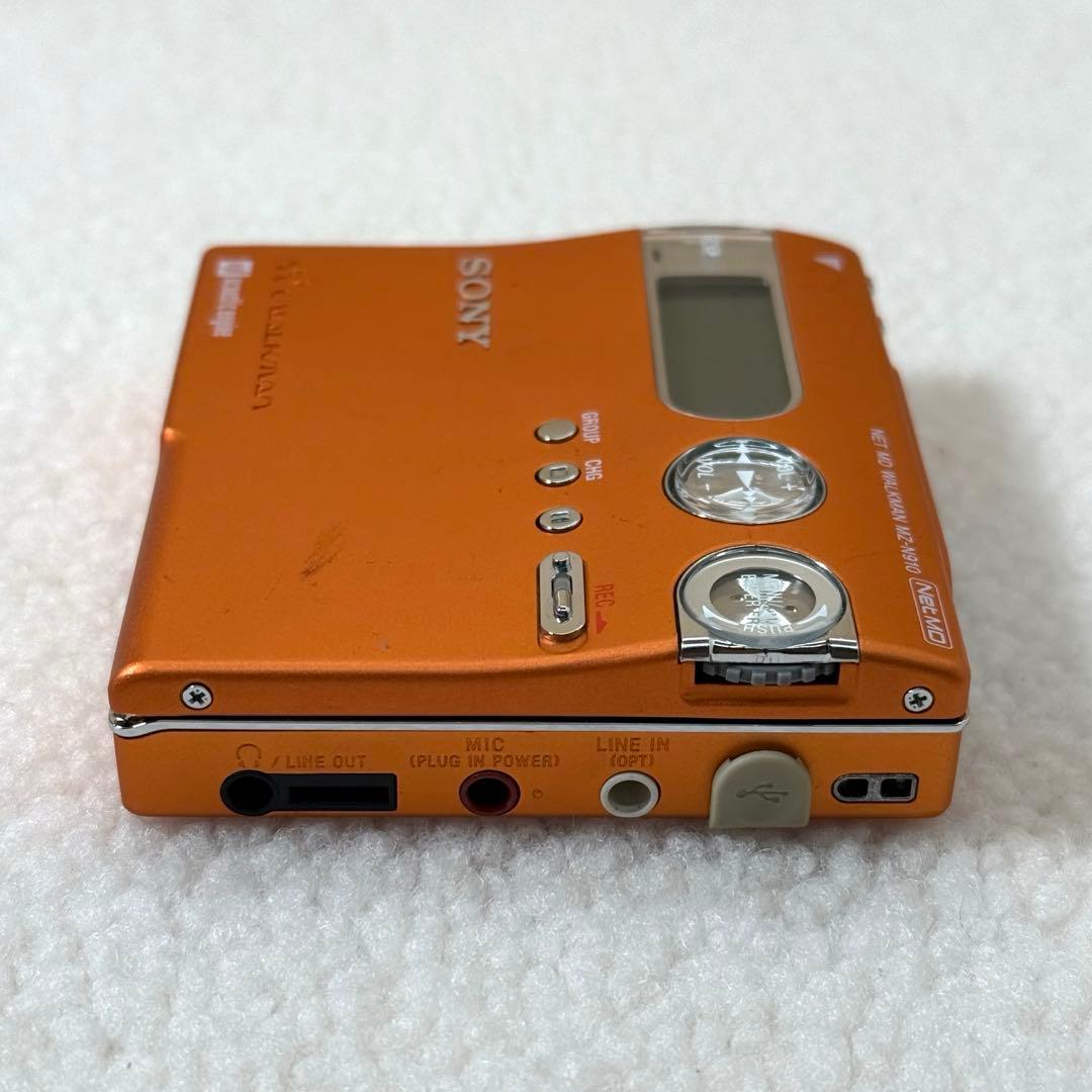 SONY MZ-N910 ポータブルMDレコーダー　オレンジ　ソニー