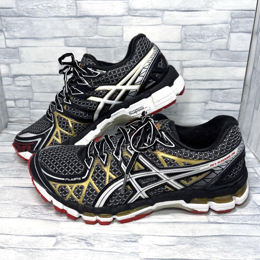✨美品✨アシックス ランニングシューズ ゲルカヤノ20 ブラック 25cm