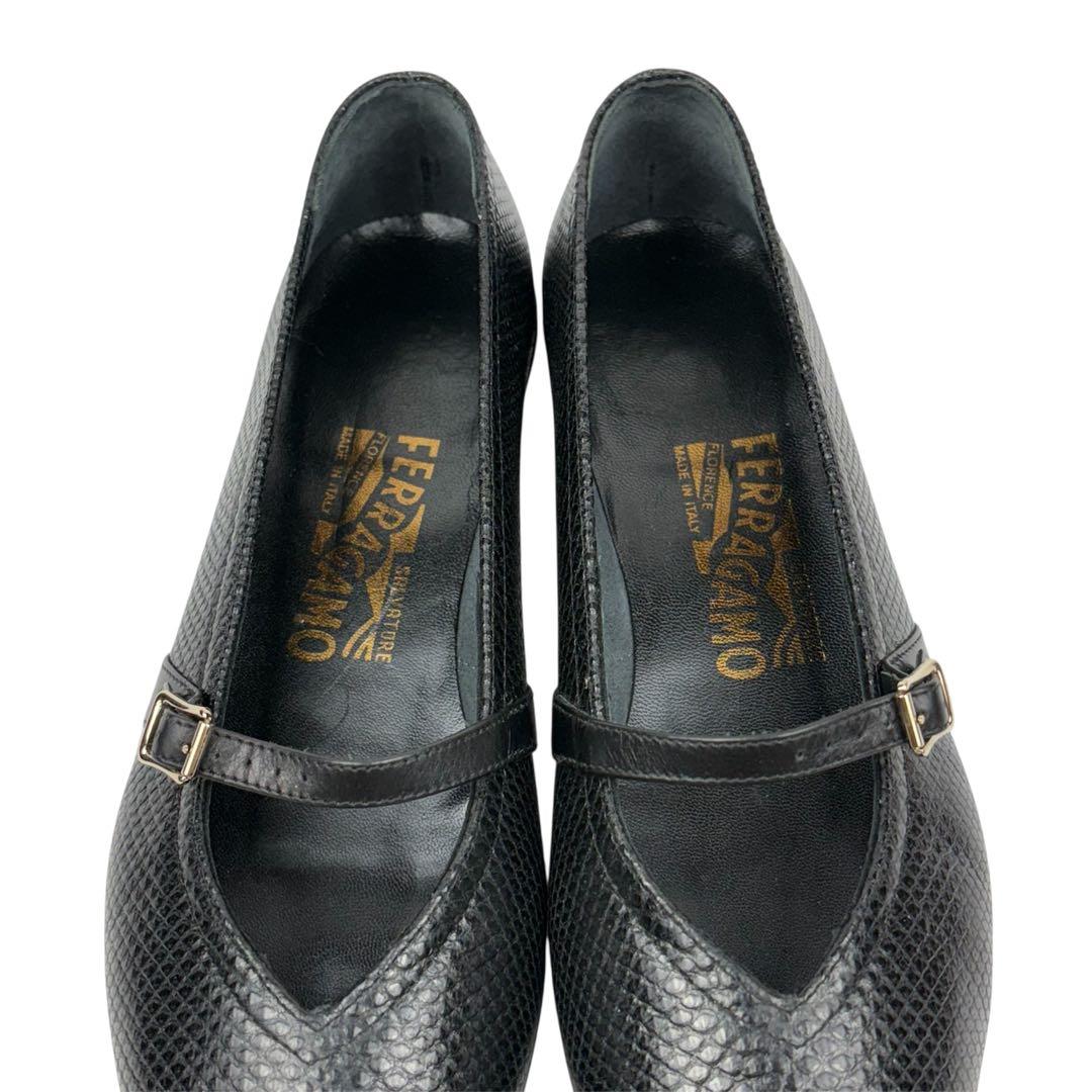 ✨新品同様✨サルヴァトーレフェラガモ　オードリー　23cm 黒　パンプス