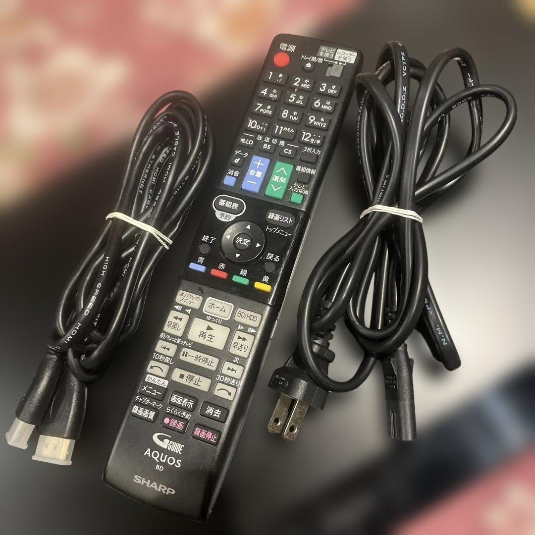 SHARP BD-W1700 12倍録 1TB BDリモ等付フル装備 完動品！