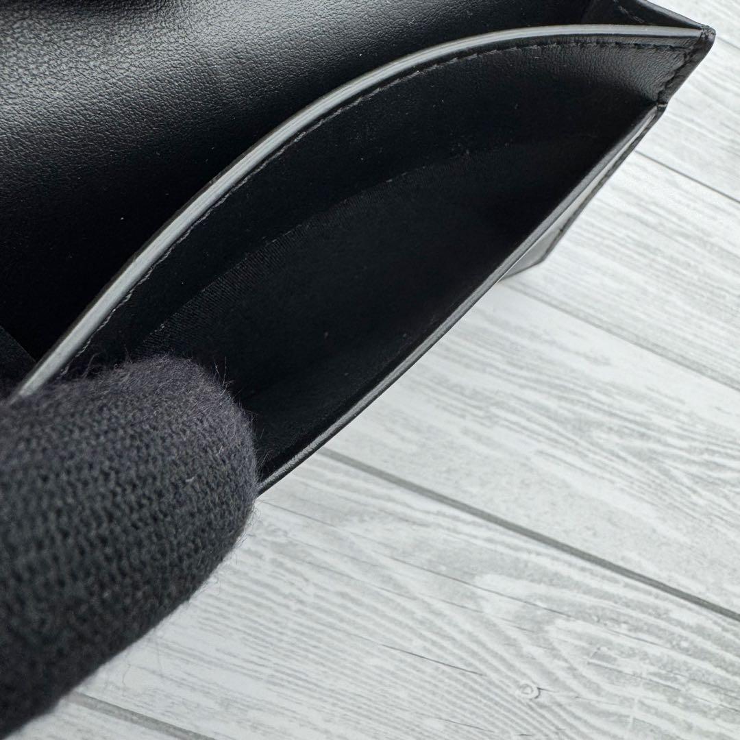 【未使用級】CELINE カードケース ブラック レザー 名刺入れ