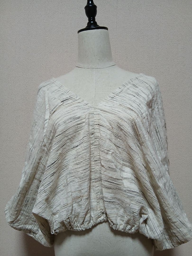 でこぴん様☆yinyang☆ハンドウーブントップ☆グレー