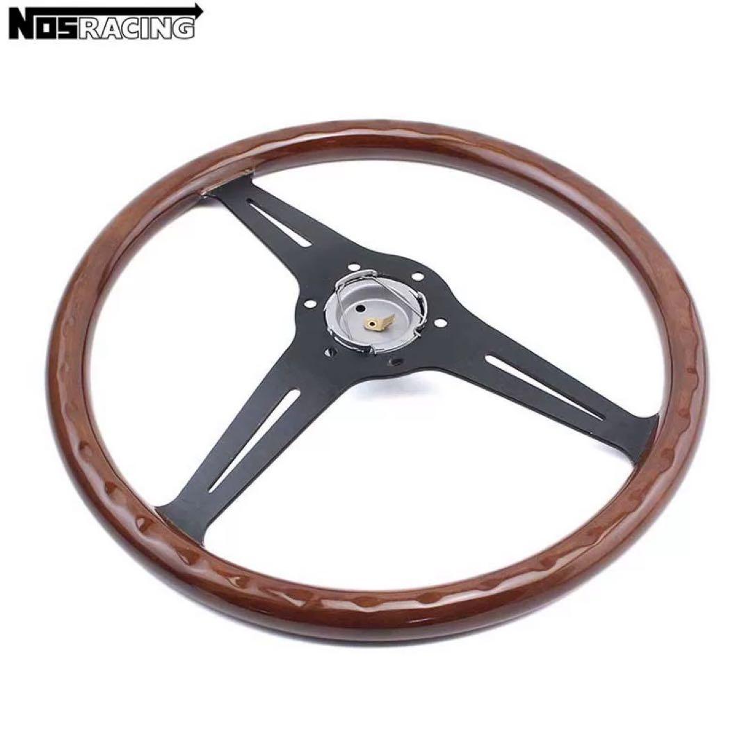Nardi 14インチ クラシック ウッド ステアリング車ハンドル