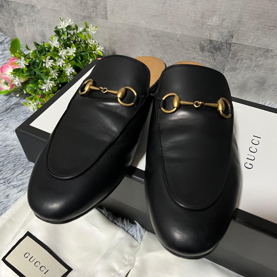 美品　GUCCI ホースビットローファー　ミュール　プリンスタウン スリッパ