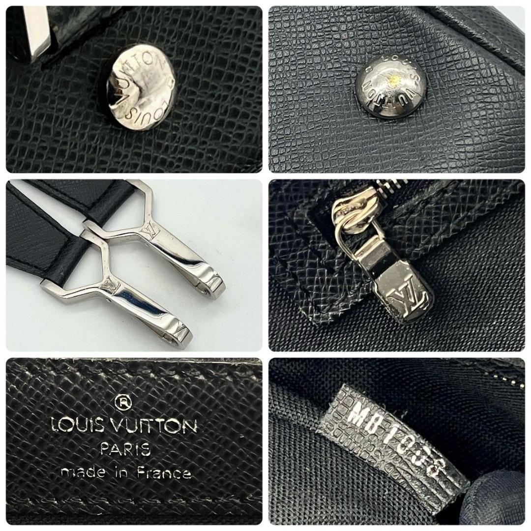 ルイヴィトン アレクサンダー タイガ ダークグレー ビジネス 斜め掛け シルバー