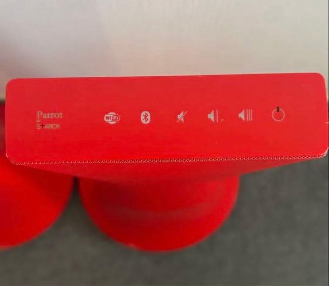 【超美品】Parrot Zik レッドスピーカー(動作確認済)リモコン付