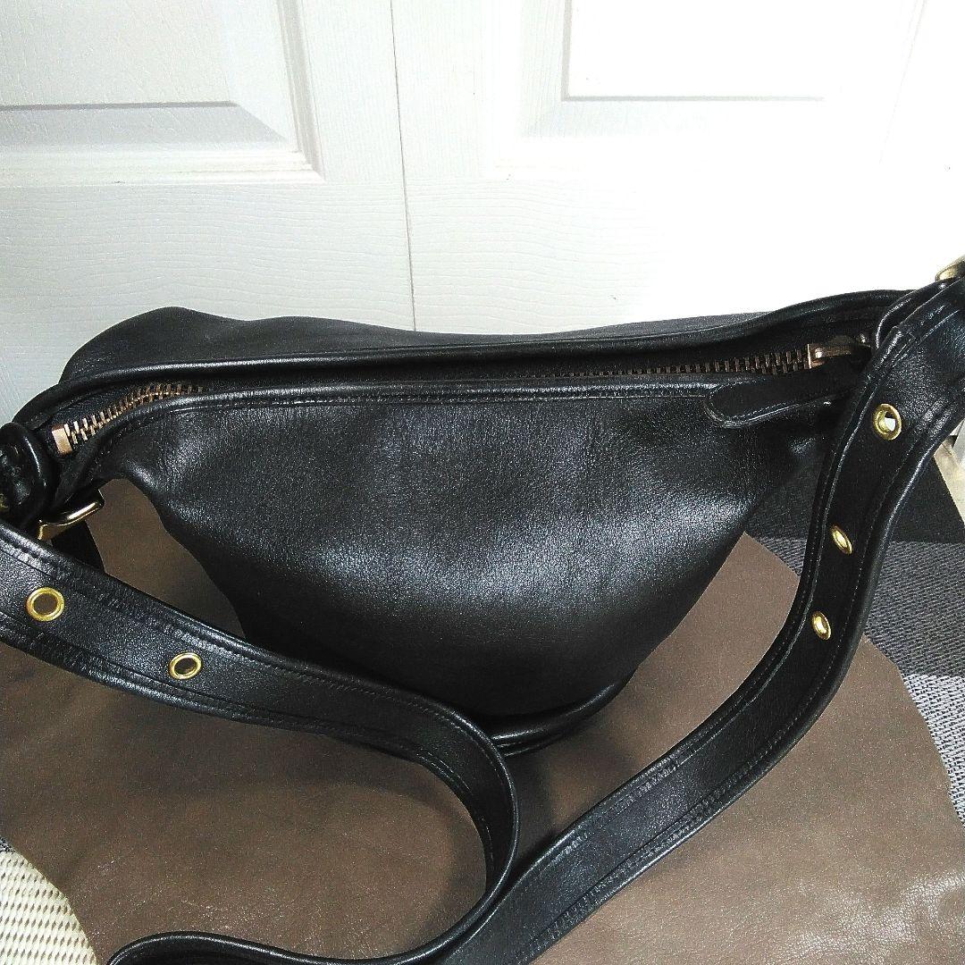 ❮USA製❯オールドCOACHレザーバケット型ショルダーバッグ