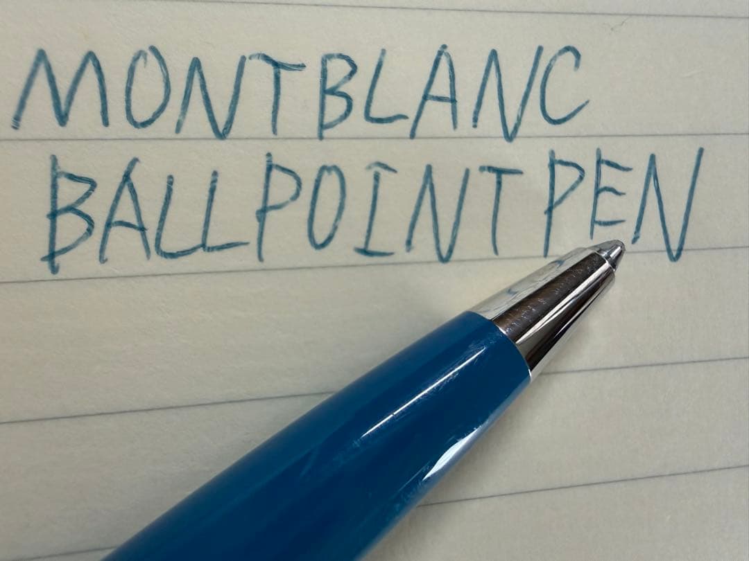 未使用に近い モンブラン PIX ボールペン ペトロールブルー