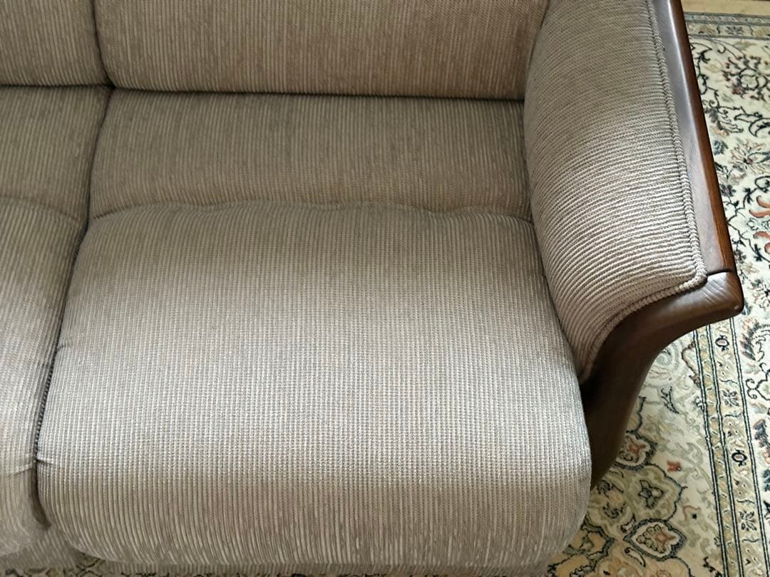 ② 希少　グレーファブリック　セパレートソファ　ビンテージソファ　nZ