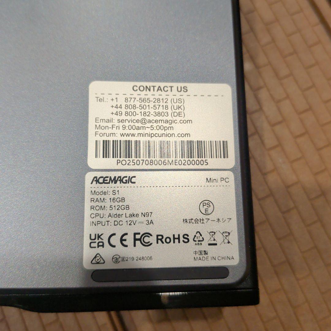 ミニPC ACEMAGIC Mini PC