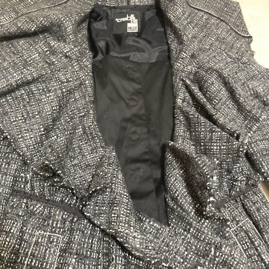 MARITHE FRANCOIS GIRBAUDフリル コート アルパカ モヘヤ