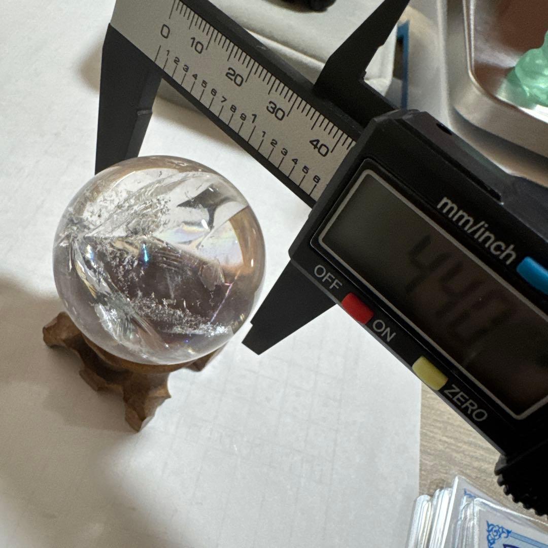 天然　最高品質　コロンビア産　レムリアン水晶　レインボー水晶　スフィア　丸玉