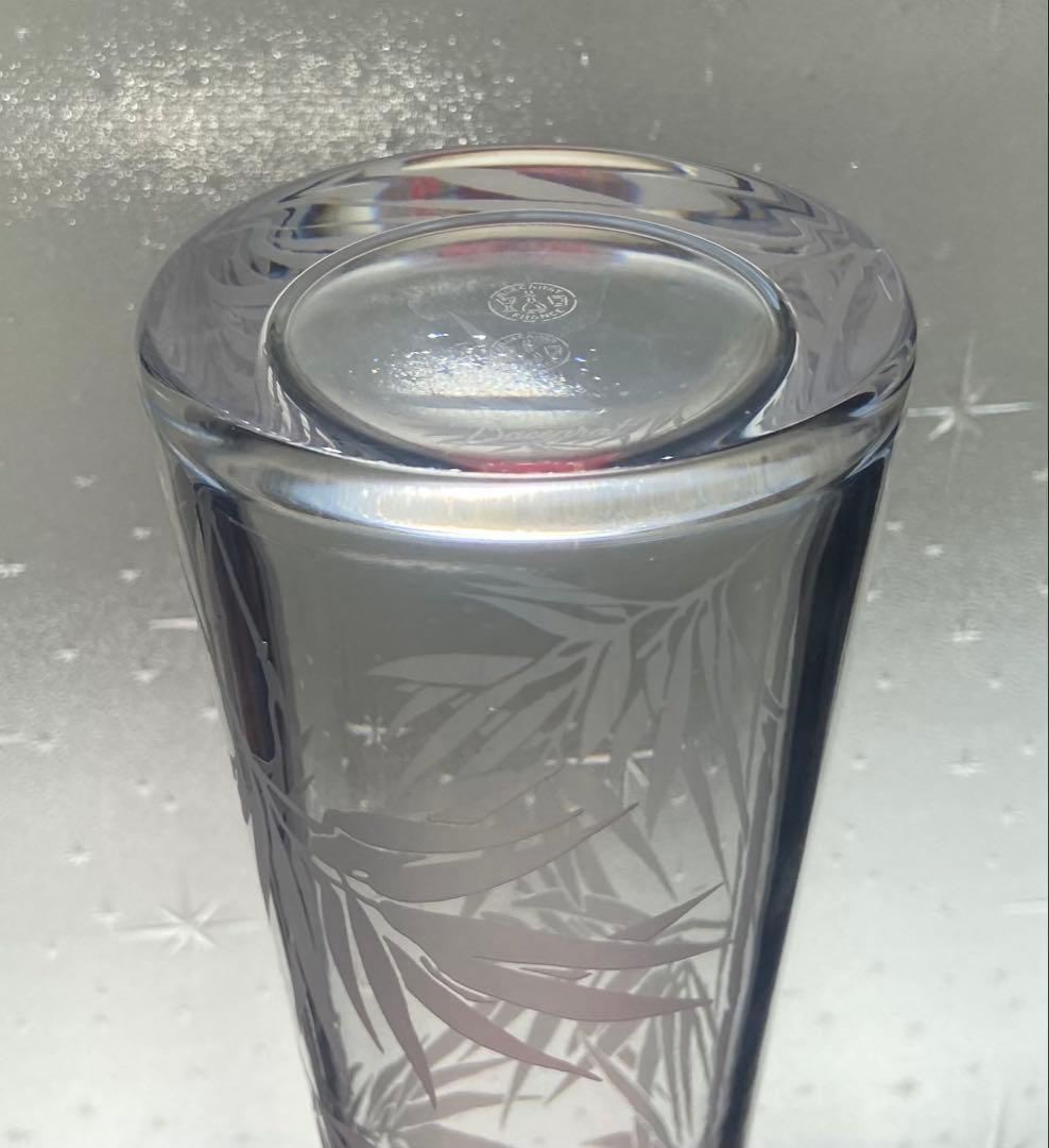 バカラ 草文花　花瓶　フラワーベース　大型サイズ