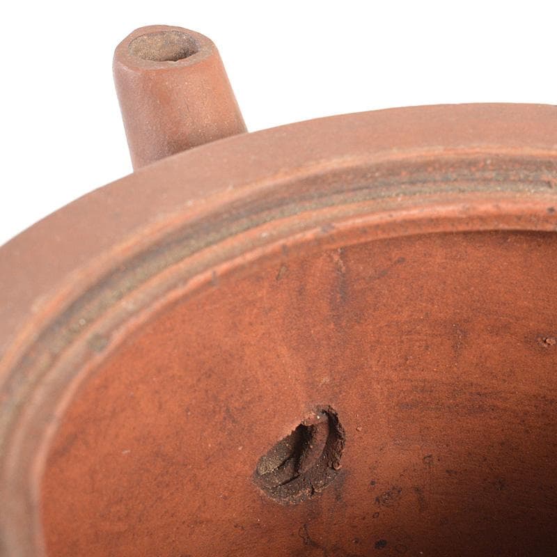 中国　紫砂　朱泥　漢詩文　急須　茶壷　V　R7363