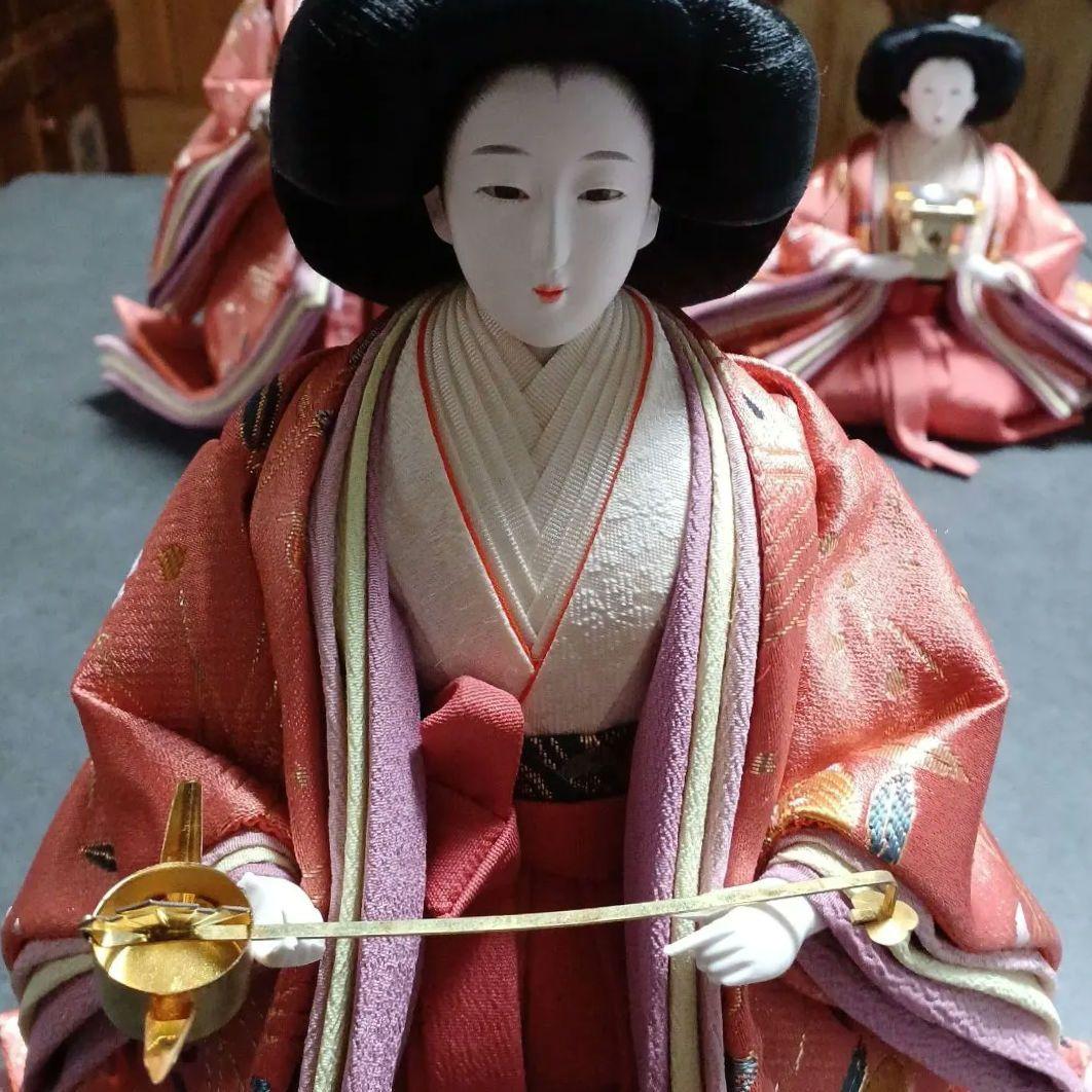 吉徳大光 雛人形 三人官女　初節句　ひな人形　お雛様　お内裏様　ひな祭り