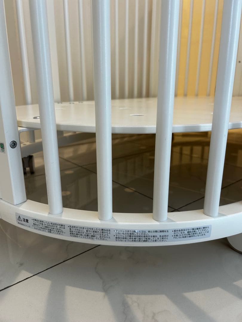 STOKKE ベビーベッド マットレス　シーツ　メッシュライナー付き