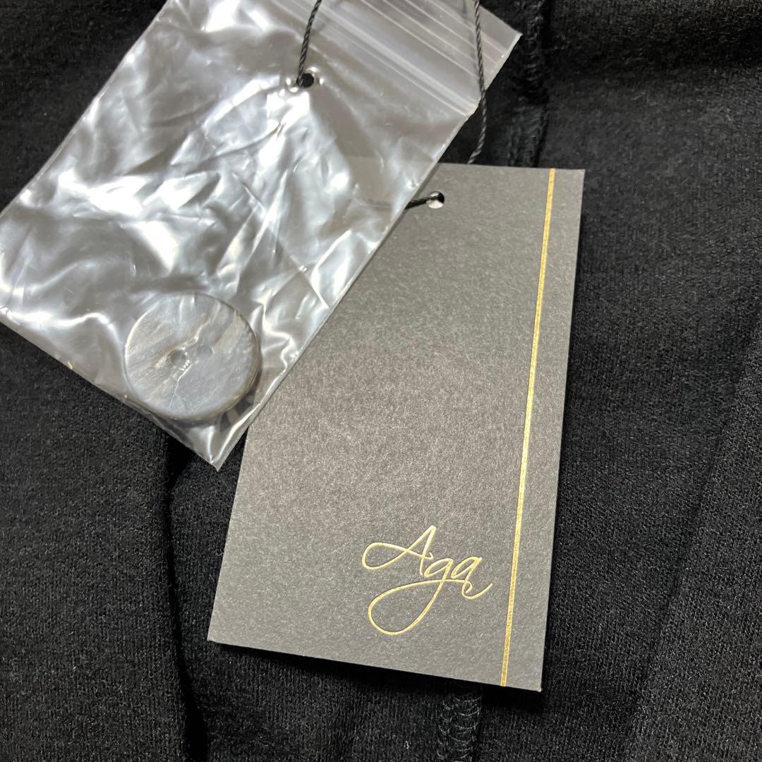 【新品】 Aga ウール スムース ガウンジャケット ノーカラー 日本製