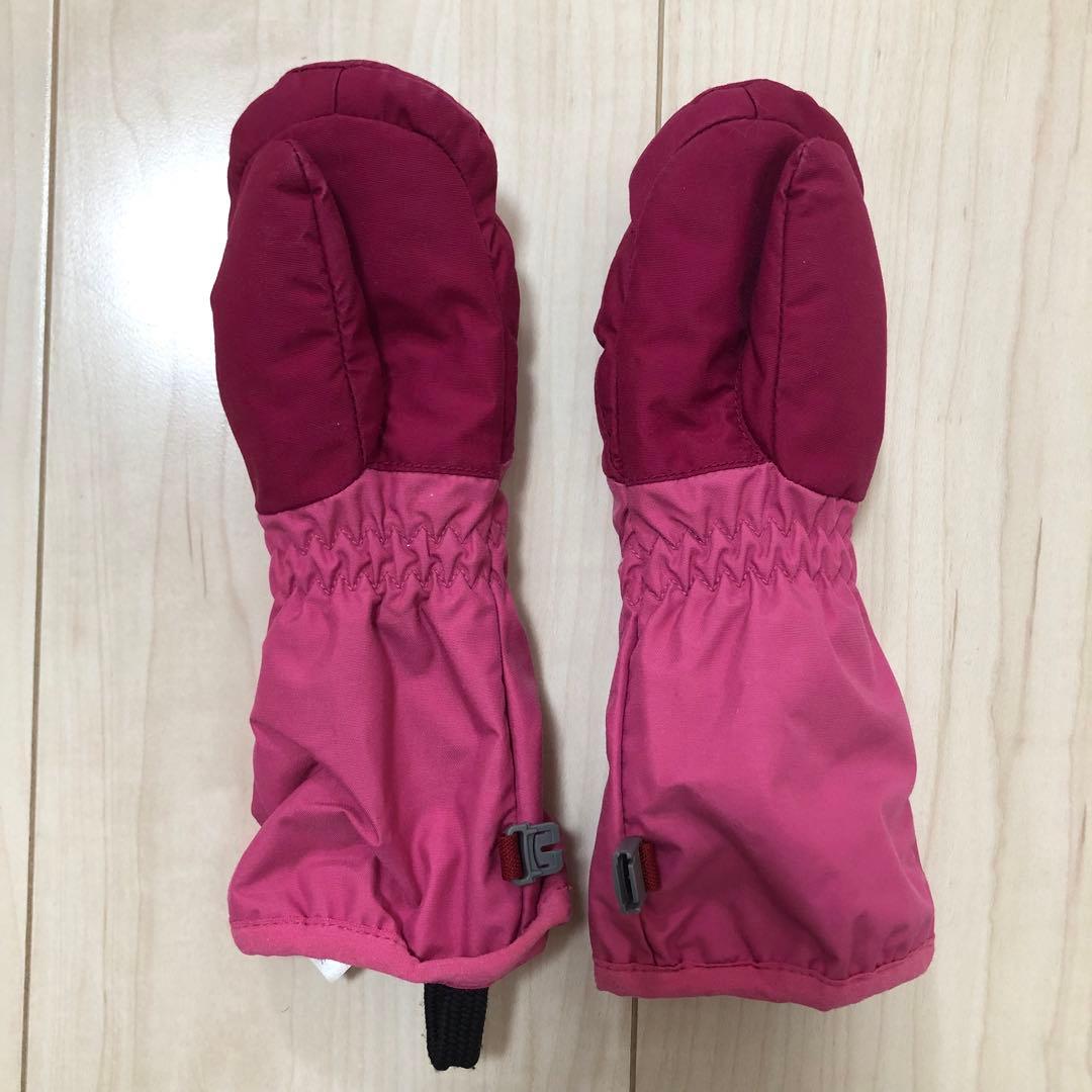 mont-bell ジャンプスーツ 90 ピンク 手袋セット