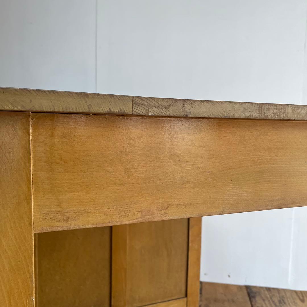 アンティーク 片袖机 デスク テーブル モダン レトロ 《送料込み》