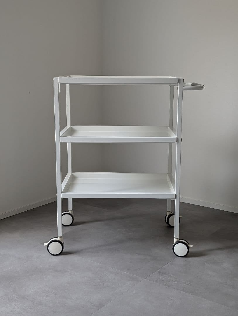 USED/スチール ワゴンラック メディカルワゴン モダン サロンワゴン