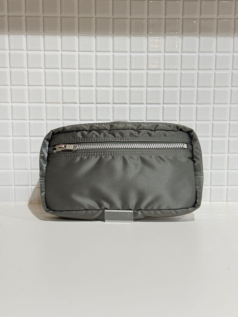 【美品】廃盤 大人気 ポーター PORTER タンカー ポーチ シルバーグレー