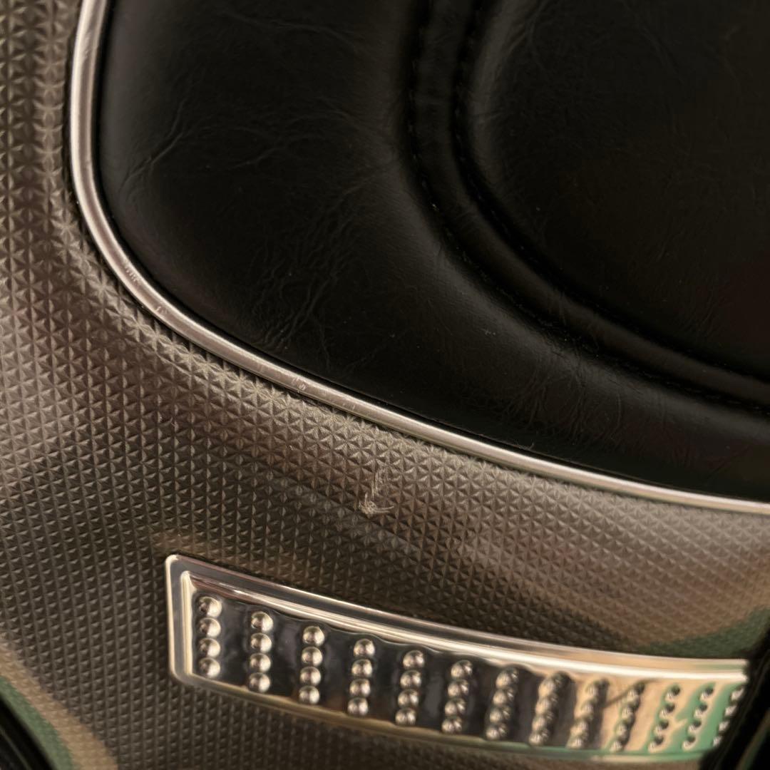 adidas キャディバッグ黒 ブラックヘッドカバー付き