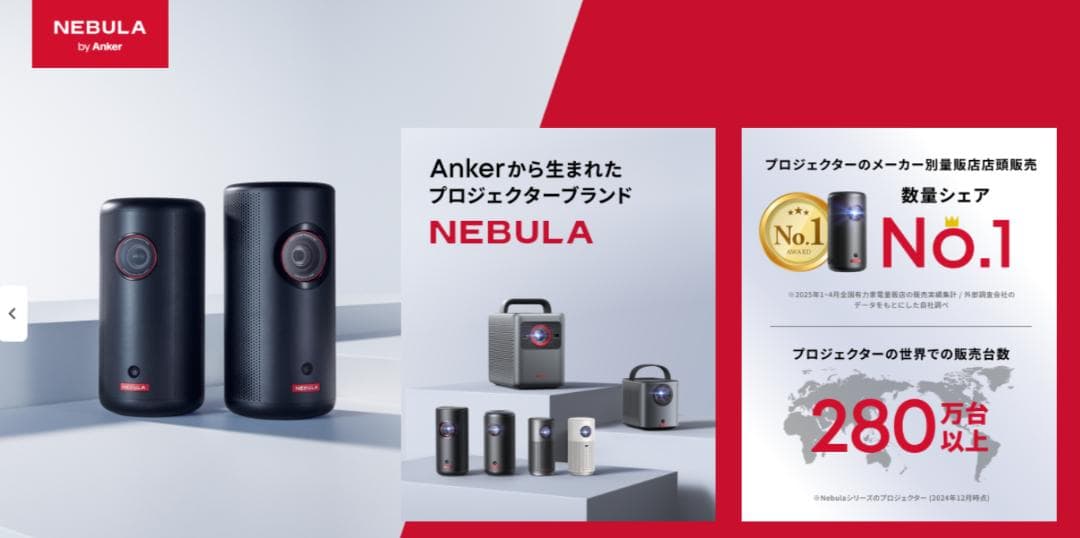 Anker Nebula Capsule　ネビュラカプセルプロジェクター