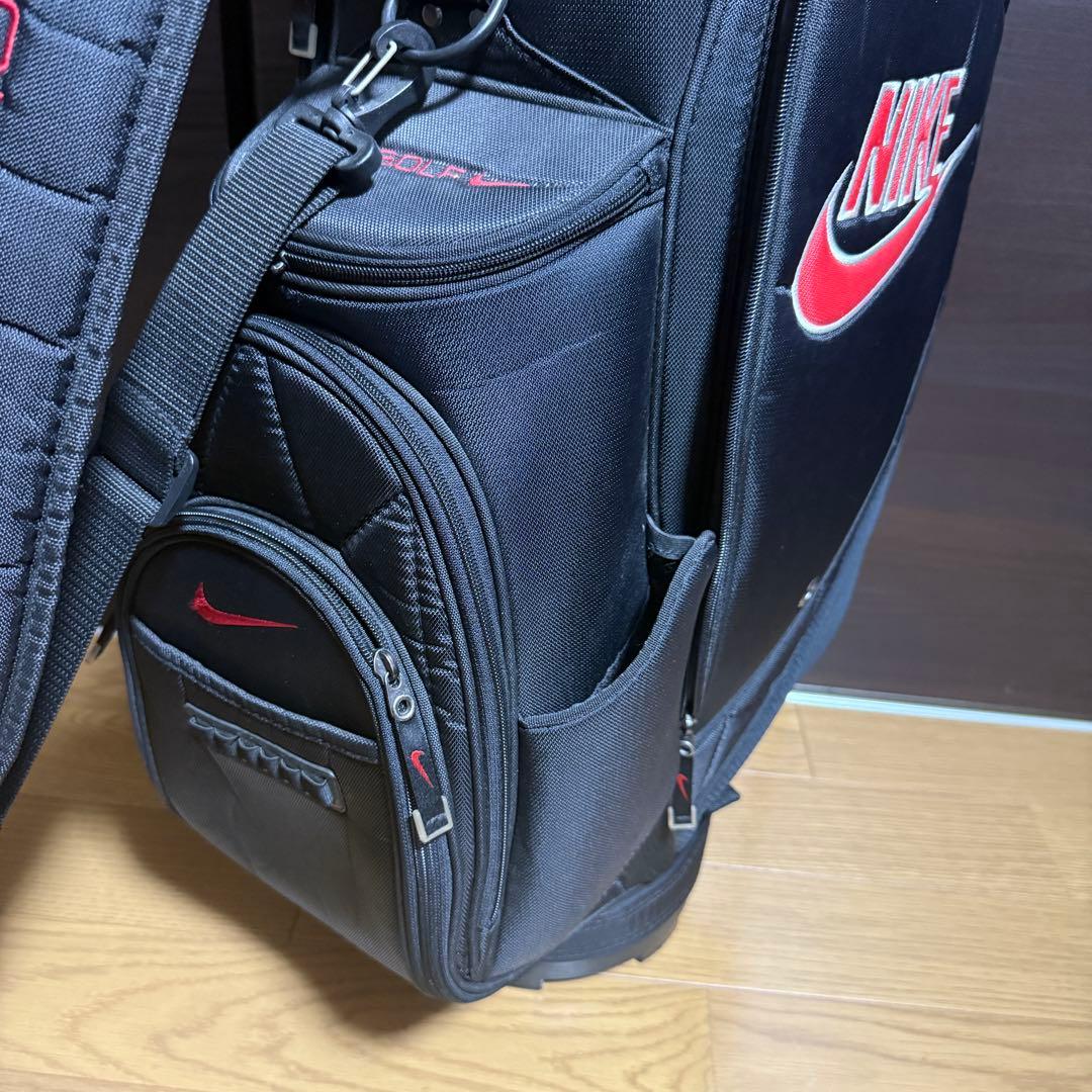 NIKE GOLF ゴルフバッグ キャディバッグ ブラック レッド