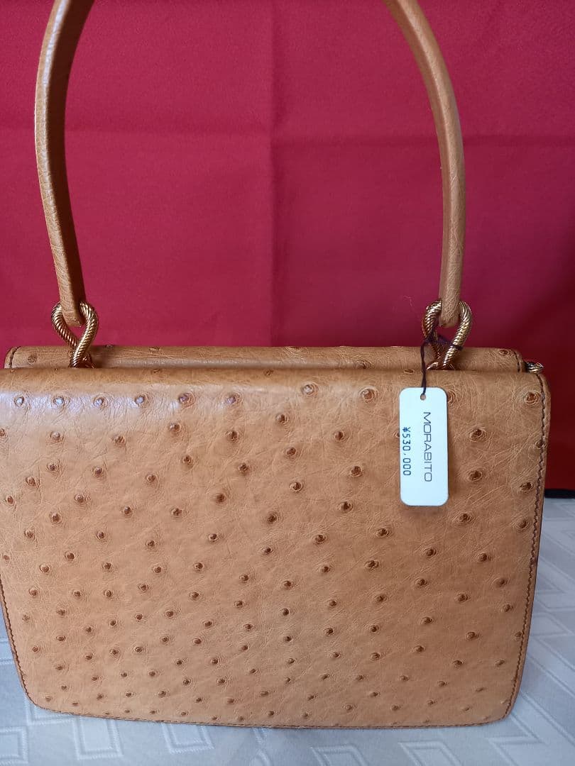 MORABITO　オーストリッチバッグ(ベージュ)