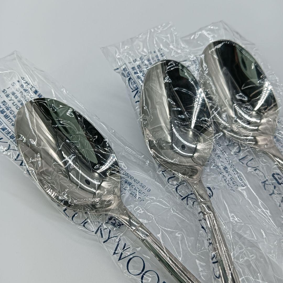 未使用　LUCKY WOOD カトラリーセット　25pcs 18-8ステンレス