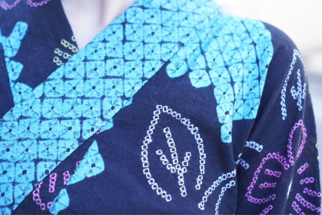 ❁888❁⭐︎浴衣　有松鳴海絞り　【7】単品